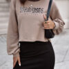 Bluza moderne taupe - obrazek 3