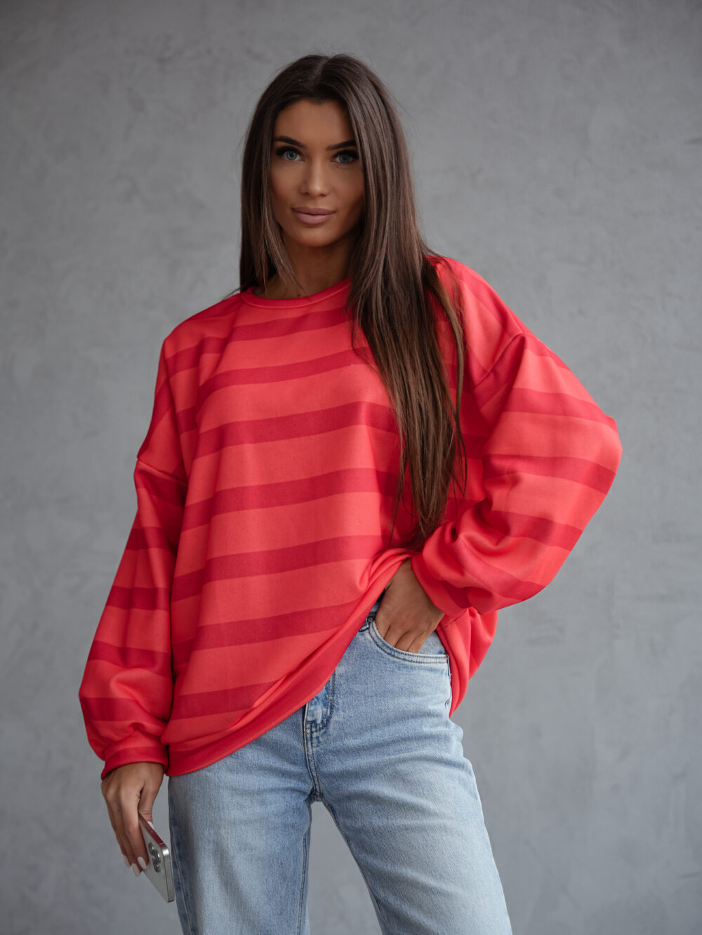 Bluza Sunset Stripes Pomarańcz