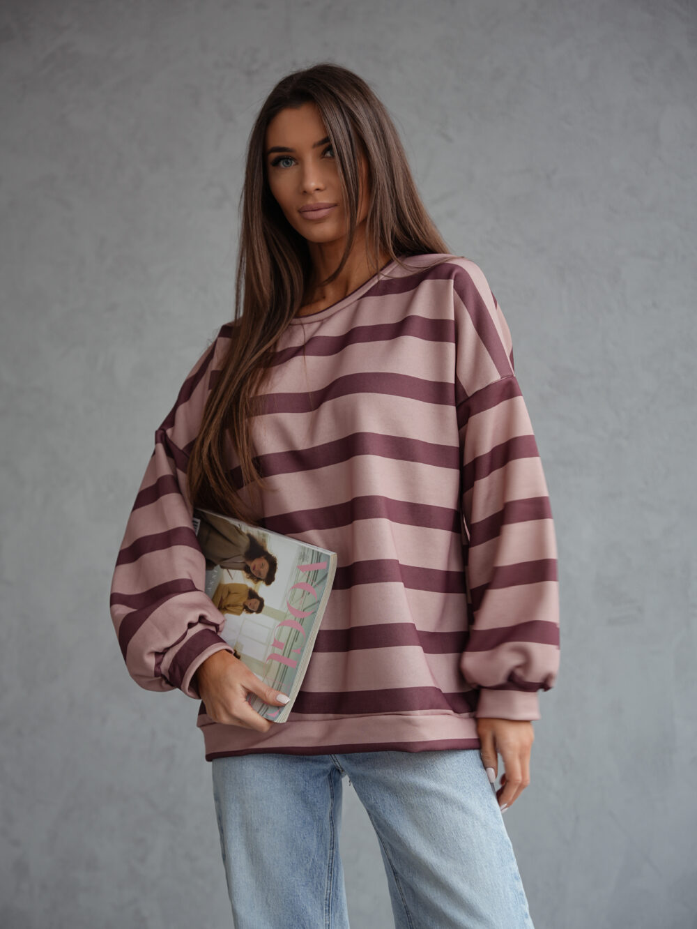 Bluza Sunset Stripes Czekolada - obrazek 2