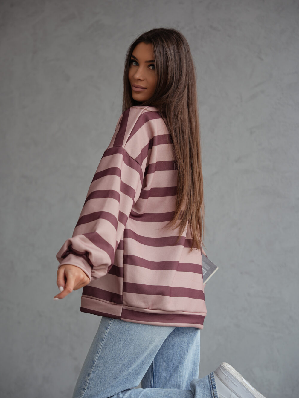 Bluza Sunset Stripes Czekolada - obrazek 3