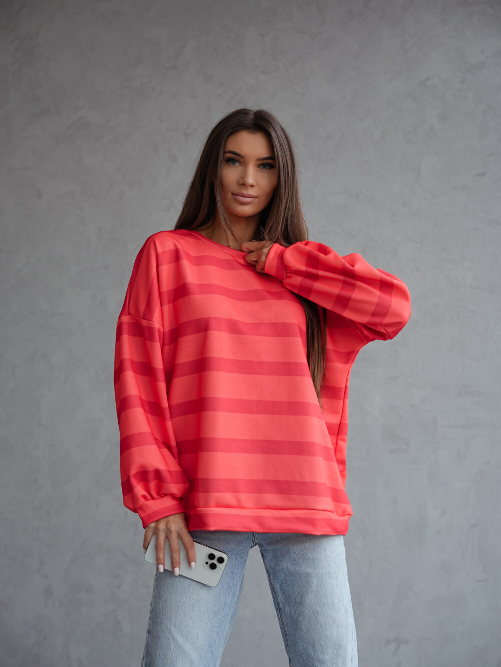 Bluza Sunset Stripes Pomarańcz - obrazek 2