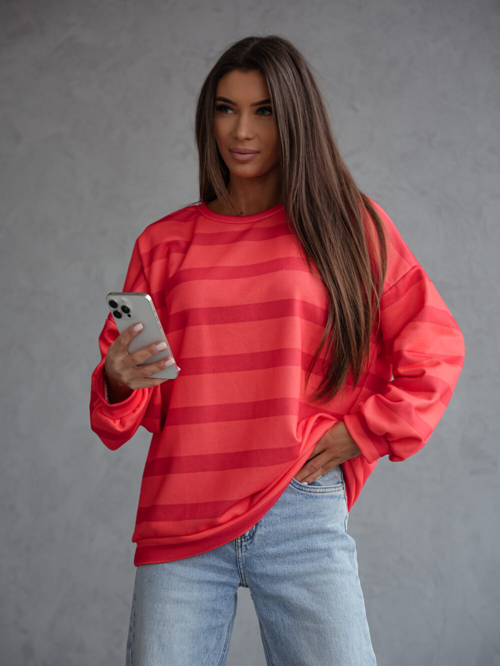 Bluza Sunset Stripes Pomarańcz - obrazek 3