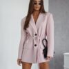 Marynarka Blush Power Pudrowy Róż