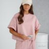 Komplet dresowy Pastel Comfort – pudrowy róż