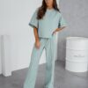 Komplet dresowy Pastel Comfort – mięta - obrazek 3