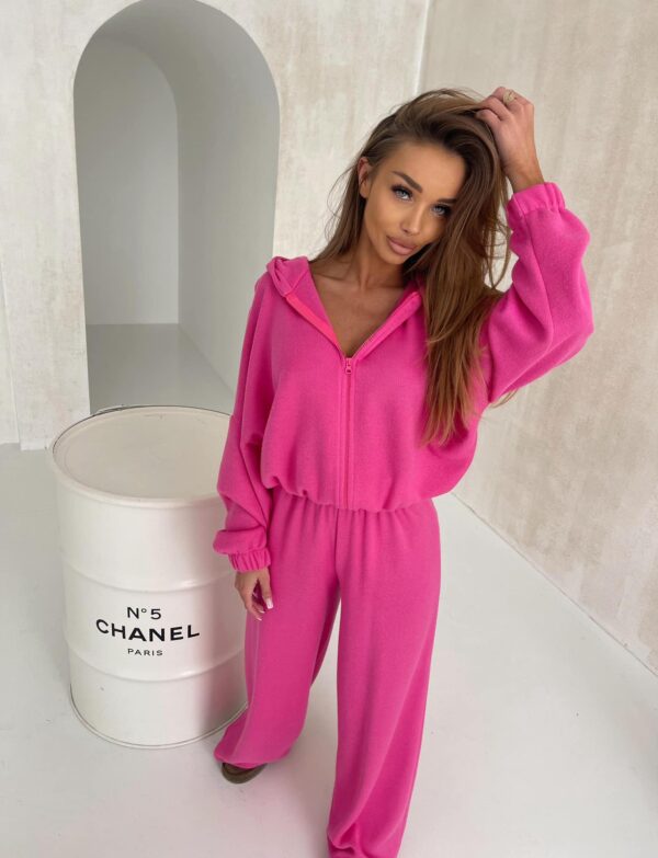 Komplet Cozy Elegance bluza i spodnie – fuksja -PRE ORDER