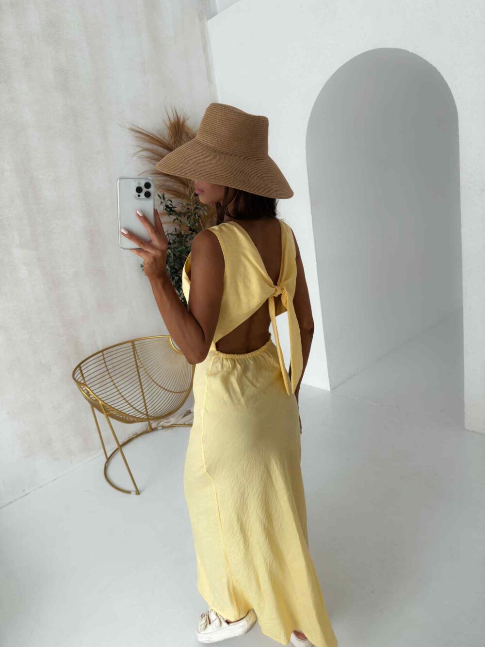 Sukienka Maxi Santorini Yellow - obrazek 4