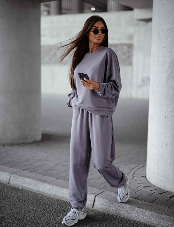 Komplet dresowy Relaxed Fit - szary