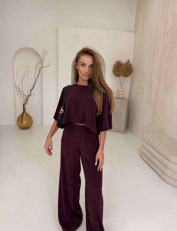 Burgundowy Chill Set