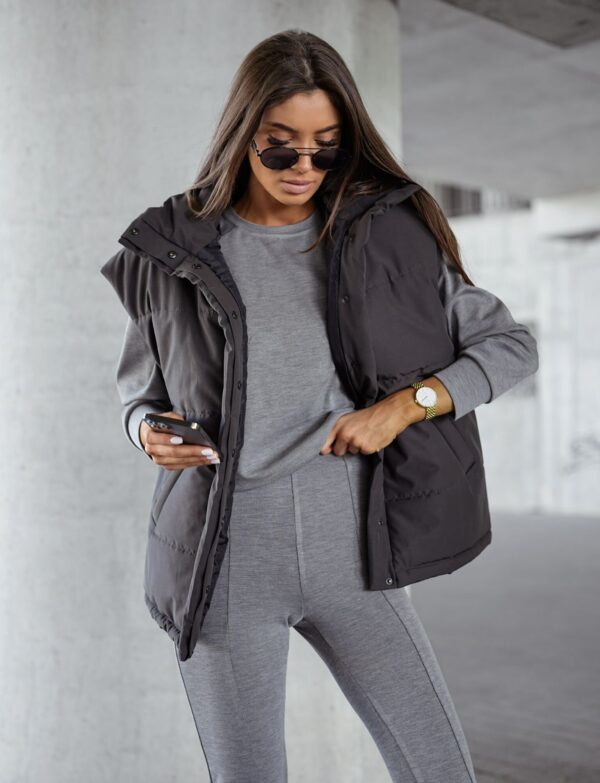 Kamizelka City Flow – Oversize Black
