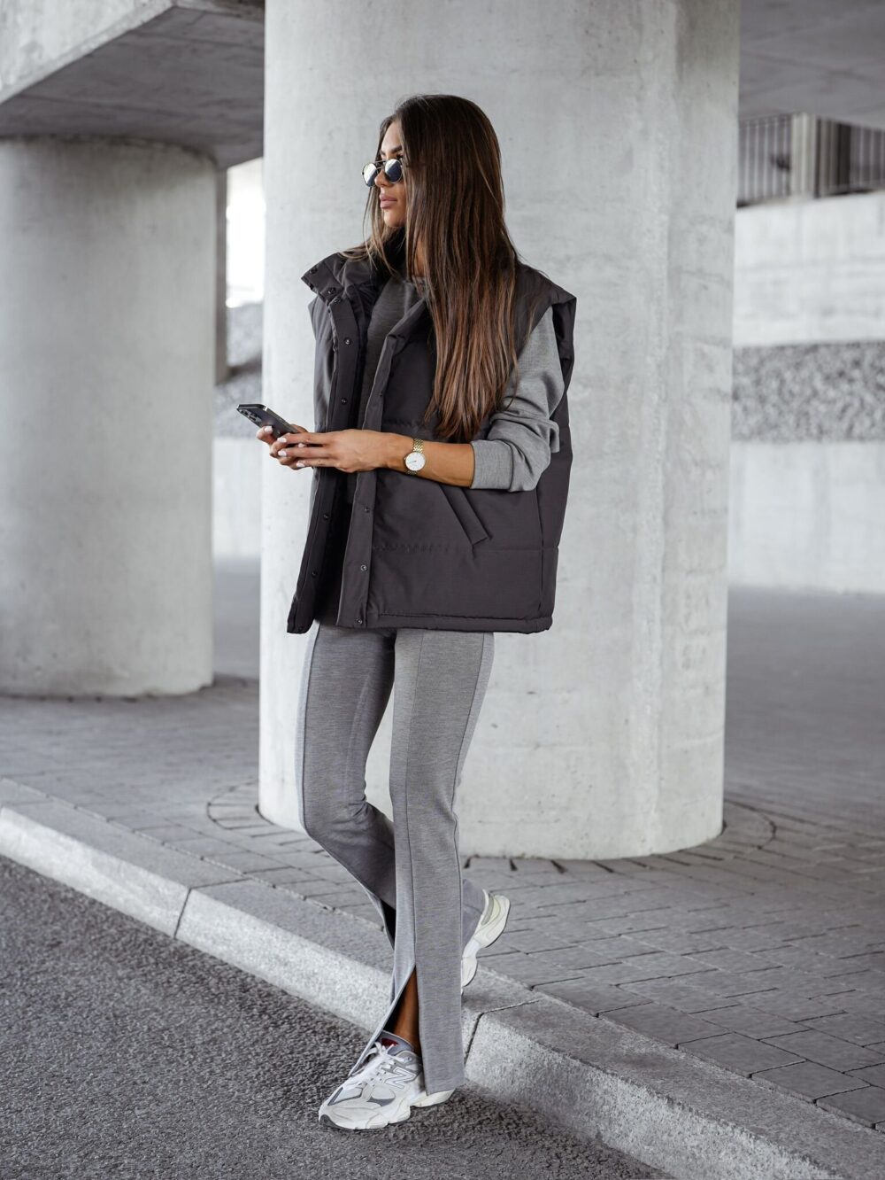 Kamizelka City Flow – Oversize Black - obrazek 3