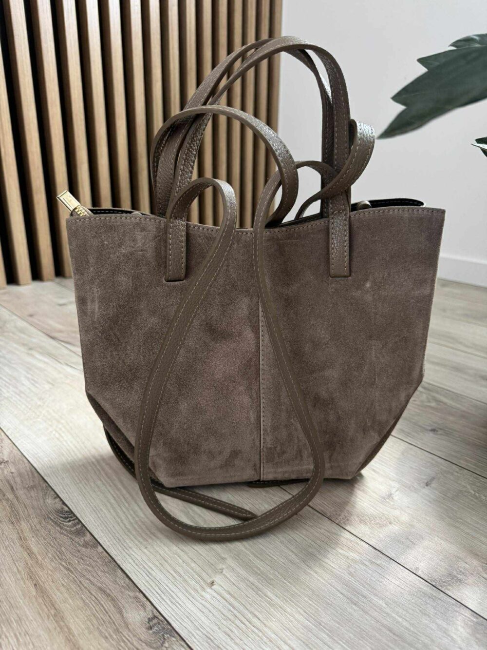 Shopperka z zamszu midi - fango