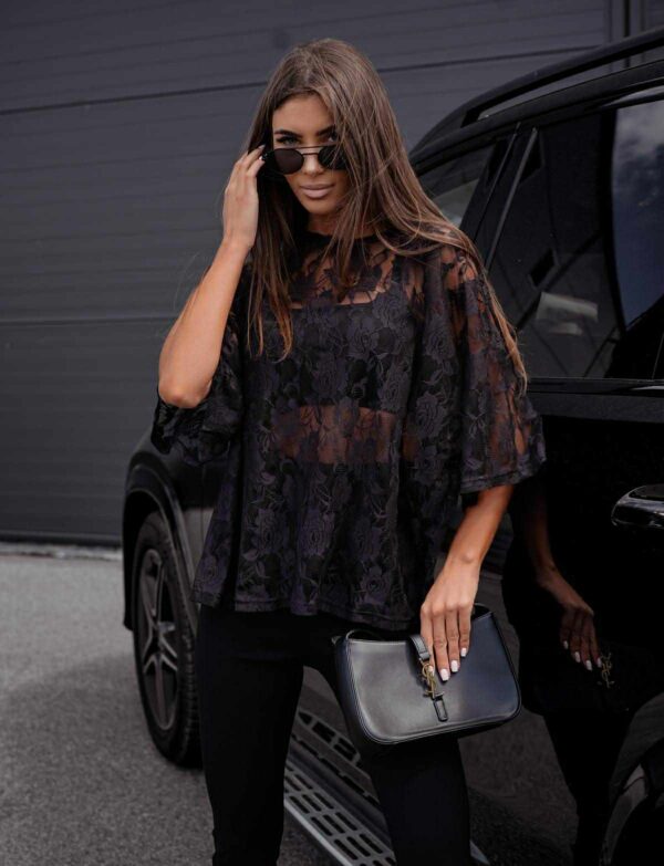 Bluzka koronkowa oversize
