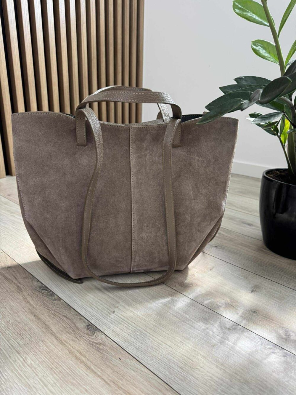 Shopperka z zamszu maxi - fango