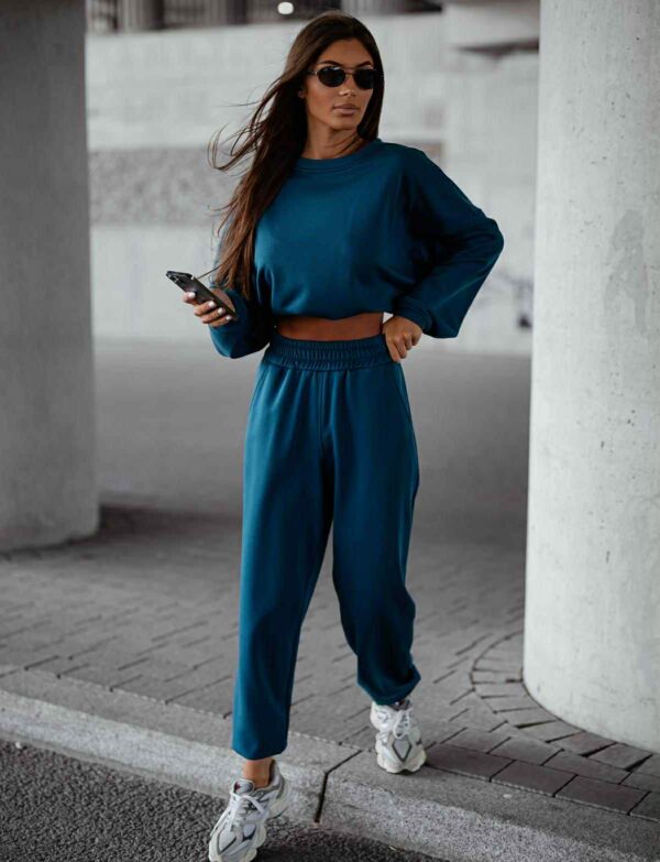Komplet dresowy Relaxed Fit - niebieski