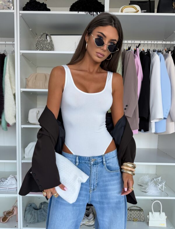 Klasyczne body basic - białe