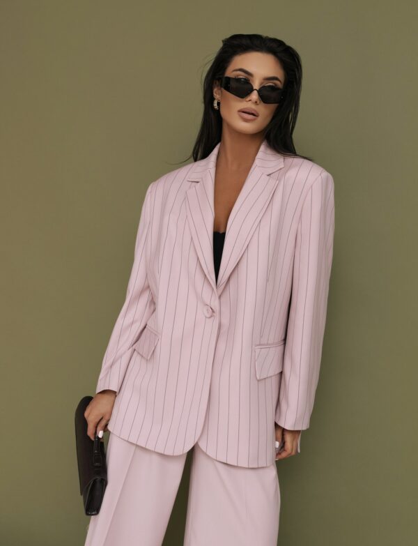 Set Ivory Line – pudrowy w paski