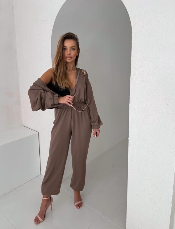 Elegance Flow – Mocca Kombinezon z Kapturem